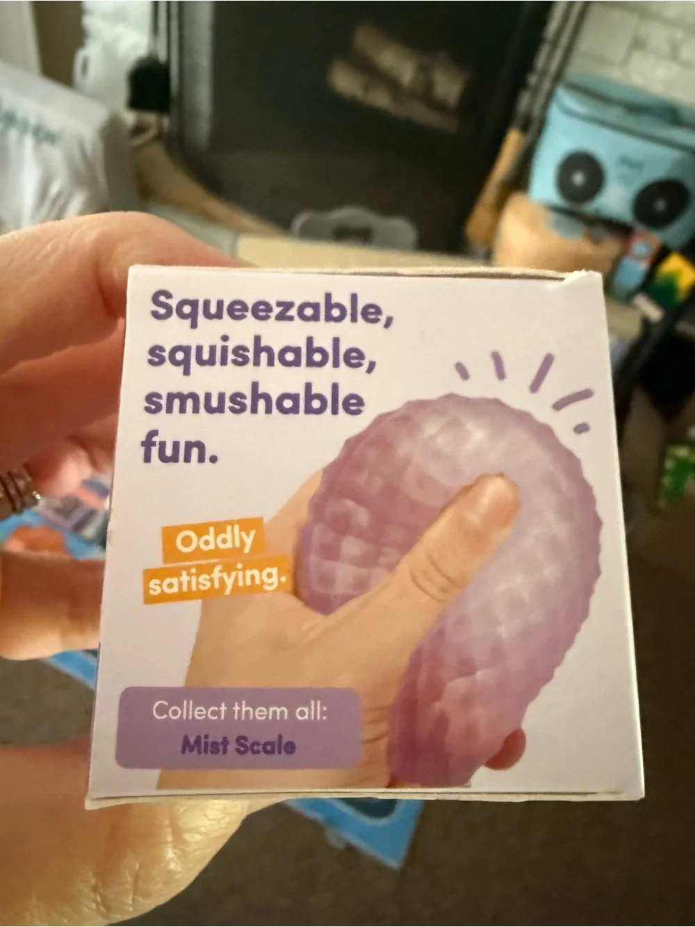 SPEKS Memory Gel Stress Ball - Mist- Scale- purple gump